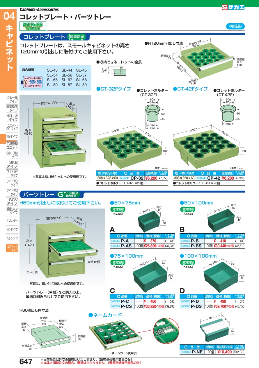 福袋 バースデイ 直送品】 スモールキャビネット用オプションコレット サカエ 収納家具