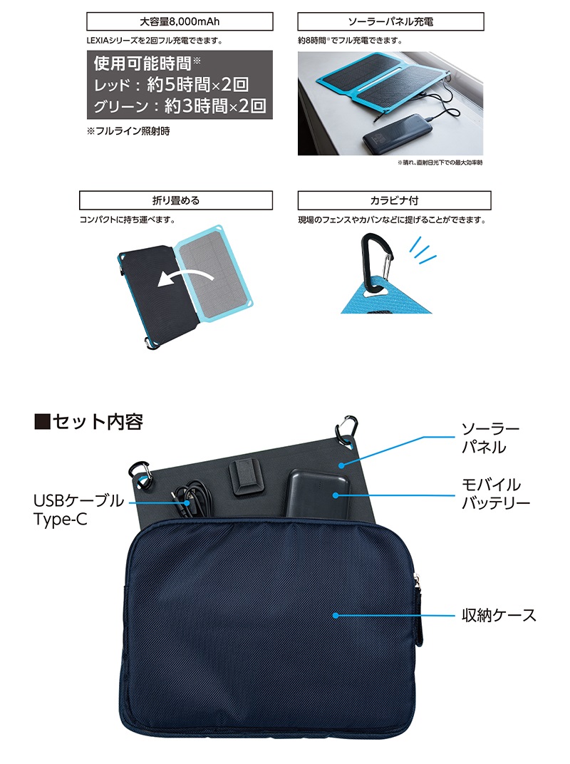 直送品】 シンワ測定 モバイルバッテリー ソーラーパネル付 レーザー