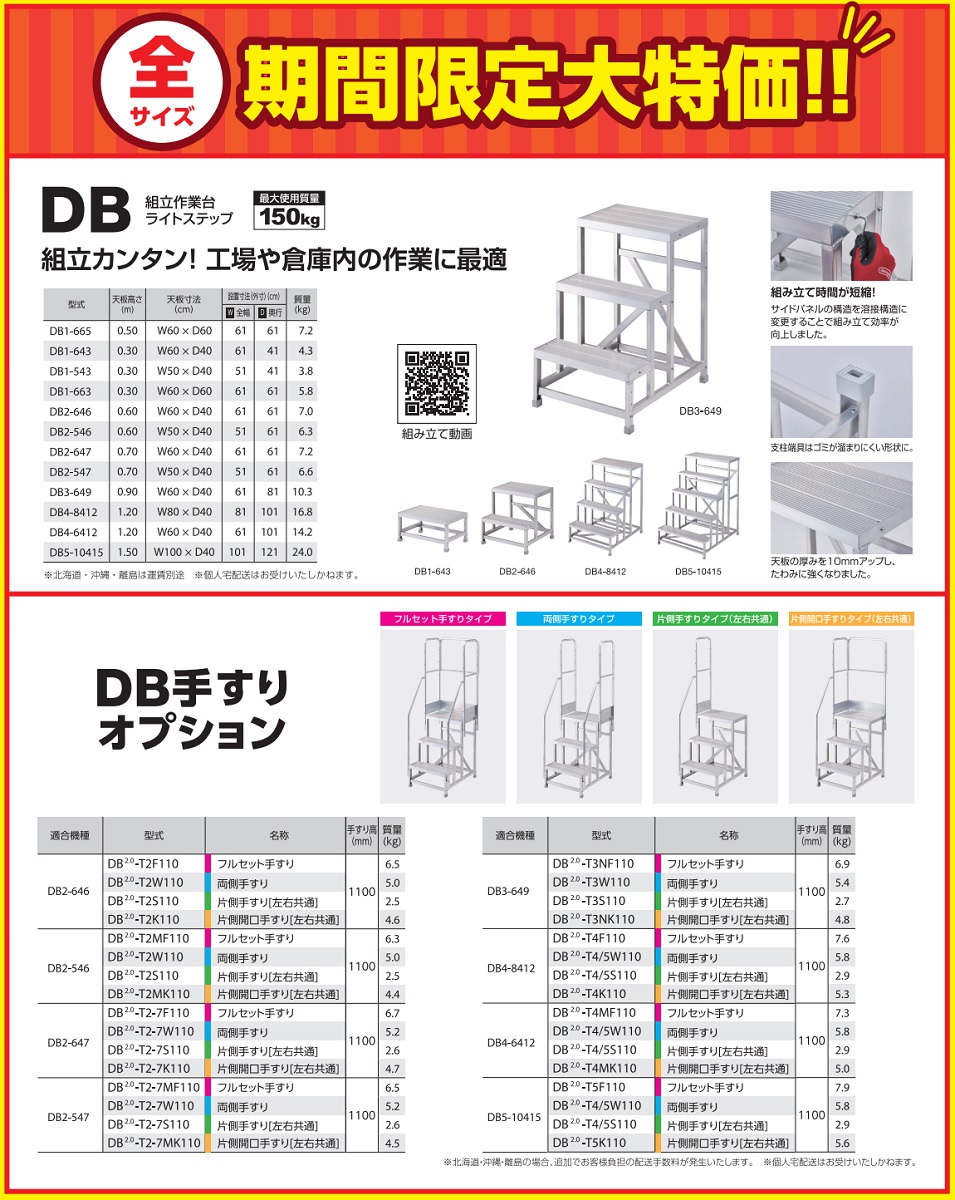 11/1最大P7倍＆クーポン】長谷川工業(ハセガワ) ライトステップ DB型 1