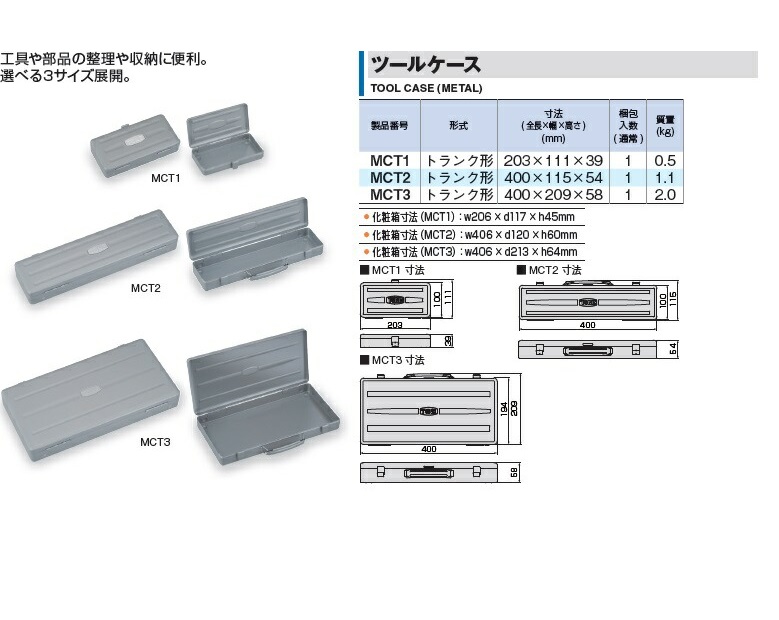TONE (トネ) ツールケース MCT1 : 部品屋さんYahoo!店 - 通販 - Yahoo