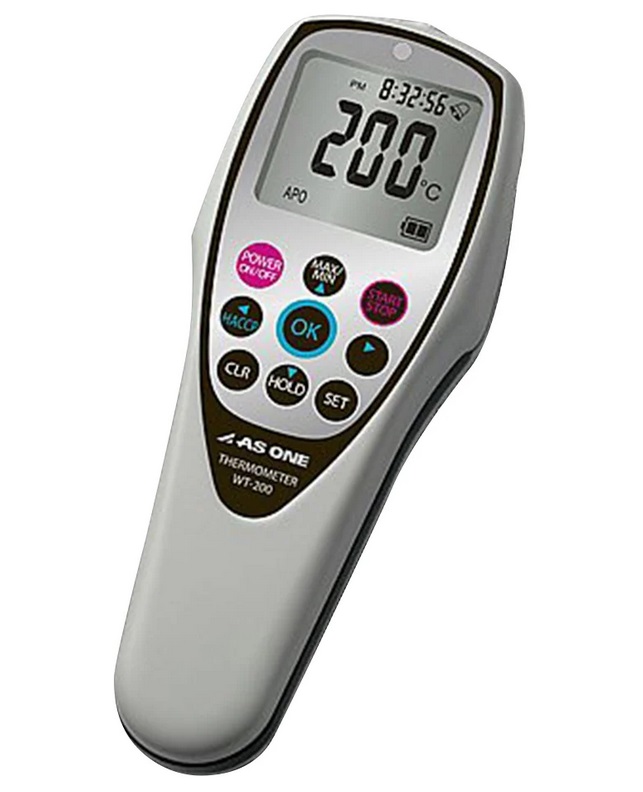 アズワン 防水デジタル温度計 WT-200 (2-3799-02) 《計測・測定・検査