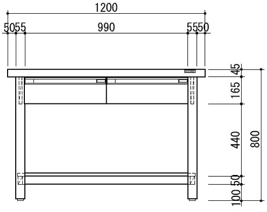 【直送品】 アズワン 作業台 KSD 1200W (3 1285 11) 《実験設備・保管》 【特大・送料別】 :azuw 3 1285 11:部品屋さん