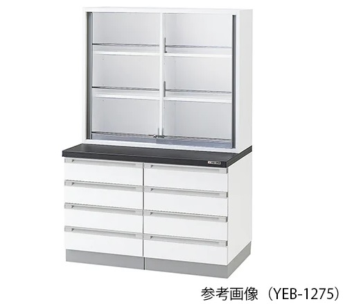 直送品】 アズワン 薬品器具戸棚 YEB-1275本体シロ (3-5770-12) 《実験