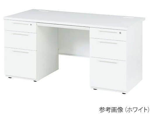 直送品】 アズワン 両袖机 LDC-R147-LR33WH (3-8737-06) 《実験設備