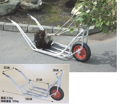 【直送品】 ハラックス 植木用一輪車 植木運搬用一輪車 CU 1 エアータイヤ(13X3T) 【大型】 :harax cu 1:部品屋さん