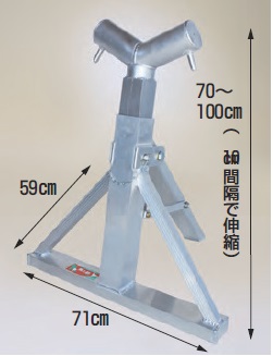 直送品】 ハラックス 馬之助 植木運搬用 アルミ 架台（トラック用） HM-80S (植木1本用強力タイプ) 【大型】 - 業務、産業用