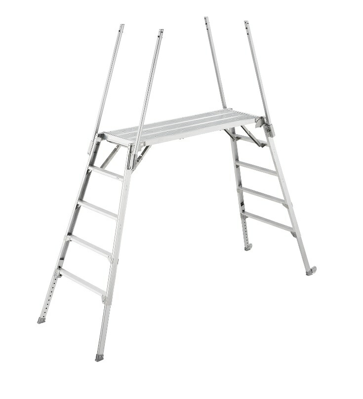 【直送品】 長谷川工業 ハセガワ 可搬式作業台 デューク DUK-1816T (10032) 手がかり棒仕様 【大型】