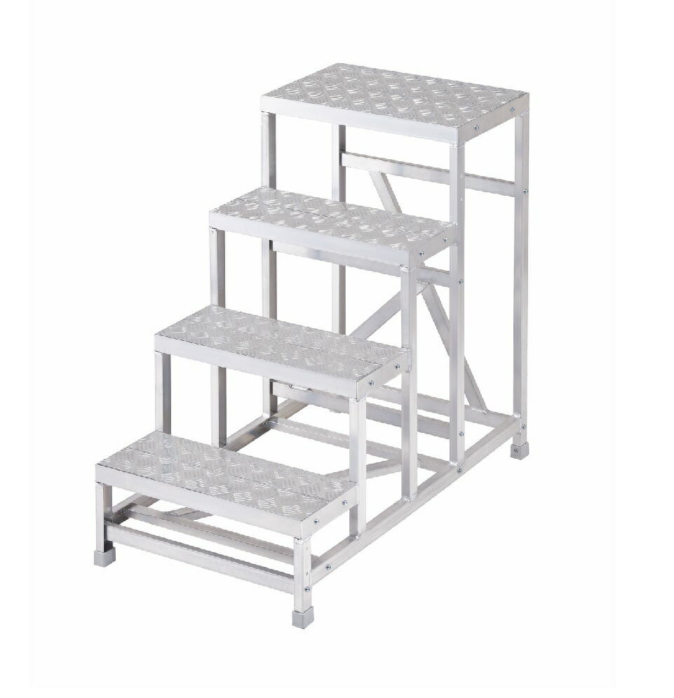 【直送品】 長谷川工業 ハセガワ 組立式作業台　ライトステップ  DBG4 (17841) シマ板タイプ | 