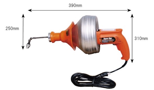 【直送品】 カンツール 電動ハンディロッダーPH-20R＋SW0608 PH-20R-2 《清掃機器》