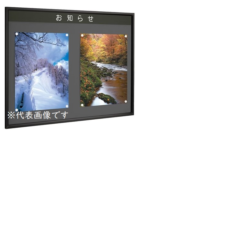【直送品】 カシイ 屋内用アルミ掲示板 PKI-N-0645-KC