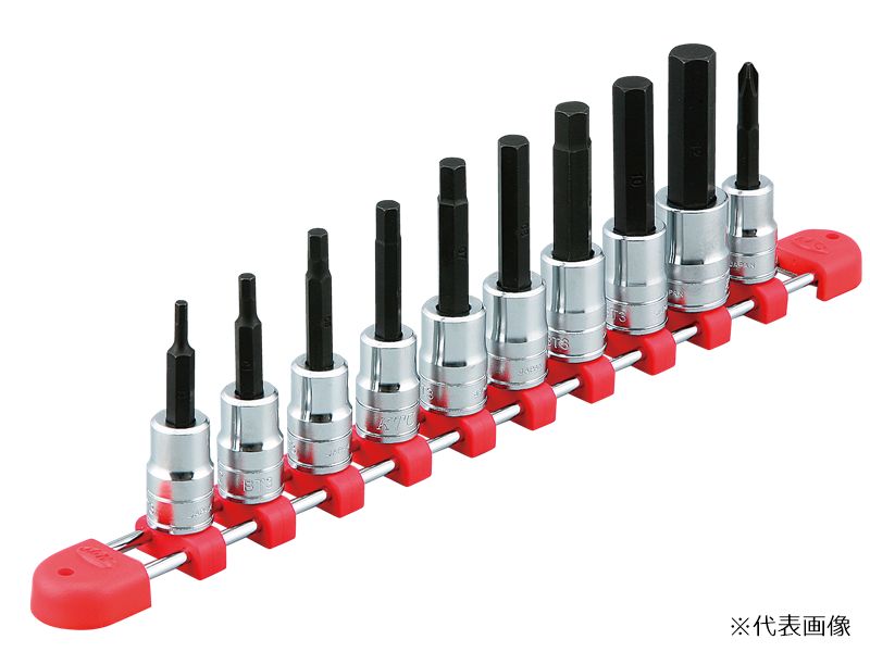 京都機械工具 (KTC) (9.5SQ)ヘキサゴンビットソケットセット(10コ組