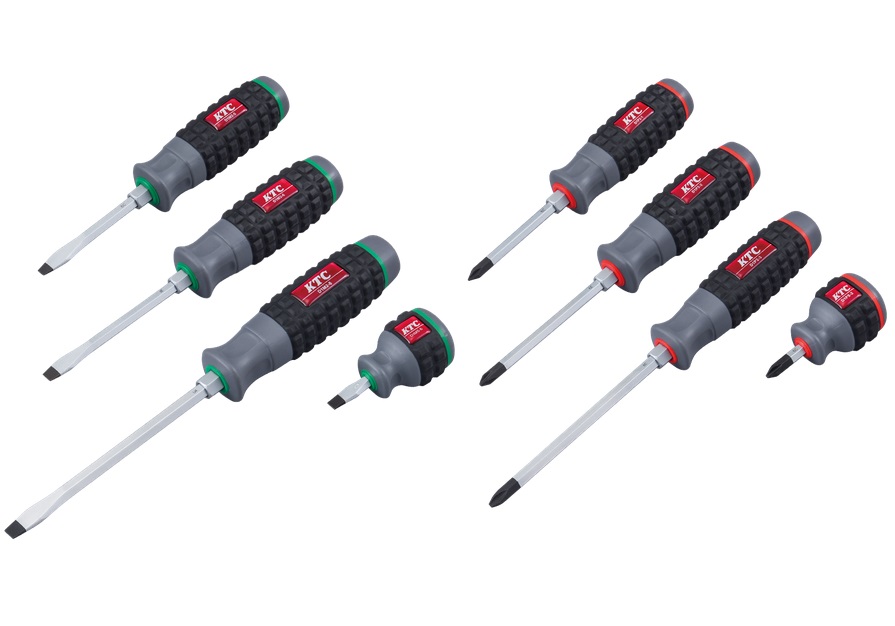 京都機械工具 (KTC) 樹脂柄ドライバセット (8本組) TPMD18 : 部品屋