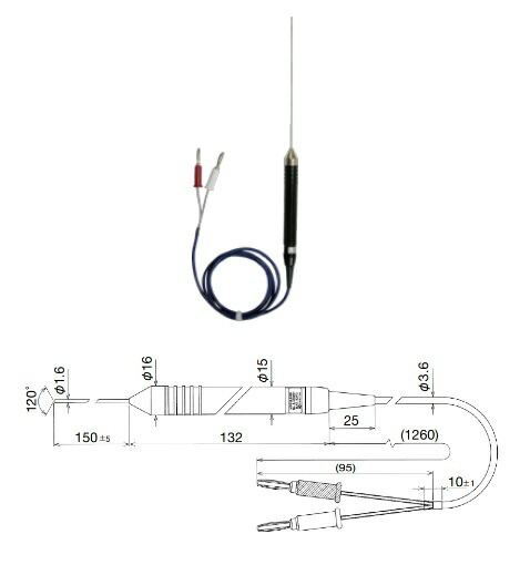 共立電気計器 Kタイプ温度プローブ 8408 (オプション) :kyori 8408:部品屋さん