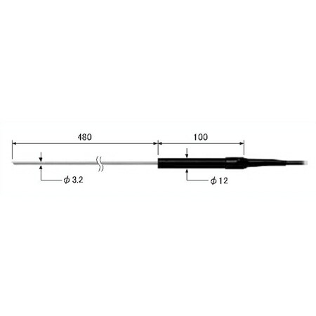 ライン精機 (LINE) ワイヤタイプ熱電対プローブ(K型) KB-20A