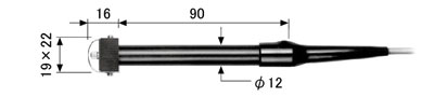 ライン精機 (LINE) 表面用熱電対プローブ (K型) KF-17A