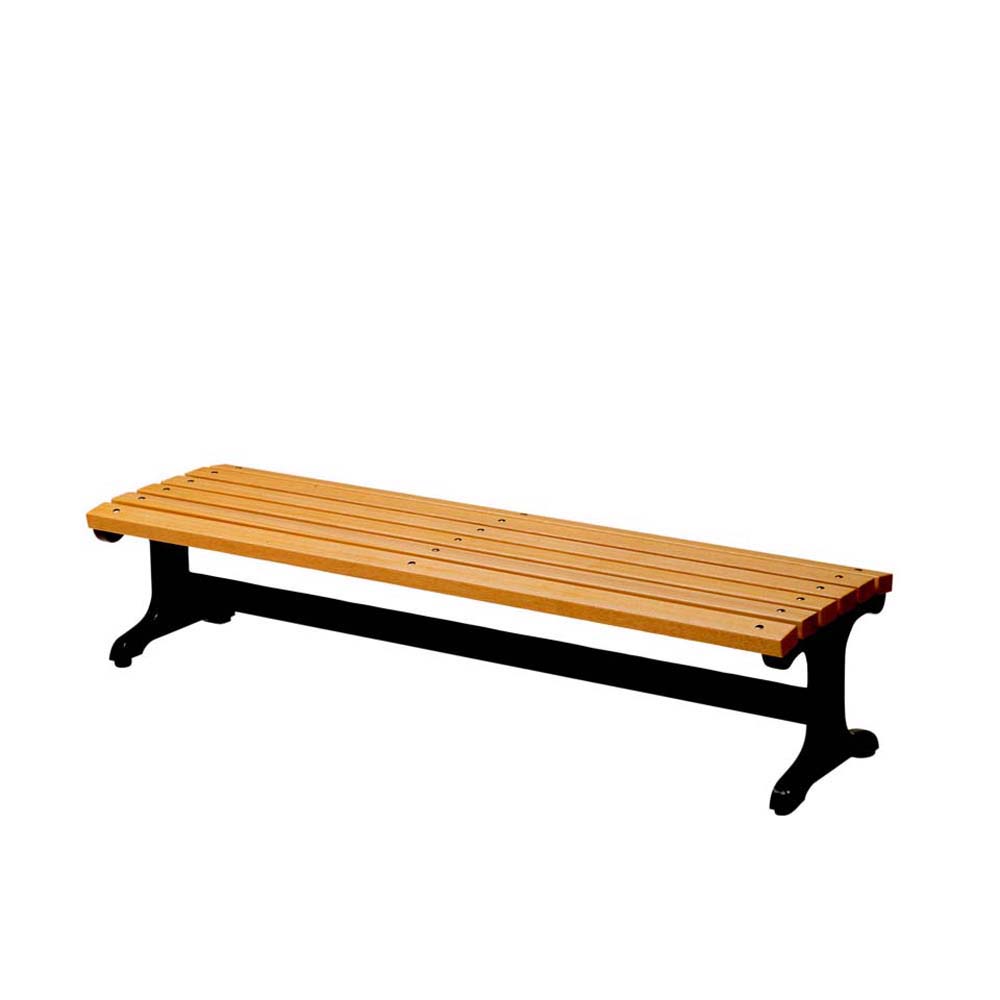 【直送品】 ミヅシマ工業 ベンチ(木製) C3・背無し (2400220) 【大型】