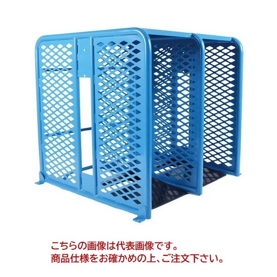 【直送品】 長崎ジャッキ タイヤ安全囲い 大型・スリット有・2連・手動エアー充填ゲージ゛2ヶ付 NTE LS2 M 【大型】 :najk nte ls2 m:部品屋さん