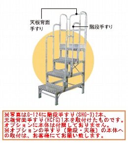 【直送品】 ナカオ (NAKAO) 作業台オプション 階段手すり SHG 2 (G・H用) 【大型】 :naka shg 2:部品屋さん