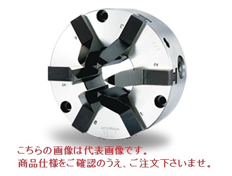 億川鉄工所 6爪スクロールチャック SE-6 （前面取付用）
