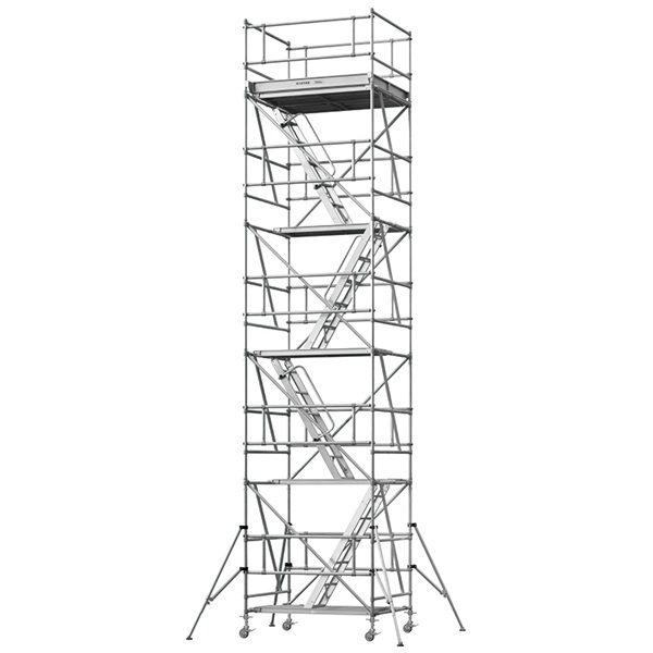 【直送品】 PiCa (ピカ) パイプ製足場 PSW-15018-4BB φ125キャスター付き (屋内用ワイド) 【大型】