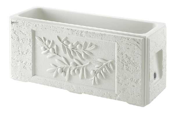 リッチェル タウンプランターWS スリム 90型 オリーブ(サンドグレー) (81891) ≪園芸用品≫