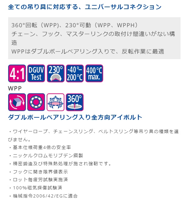 ブログ 【直送品】 ルッドスパンセットジャパン 溶接式パワーポイント コブラフック WPP-S 2.5T