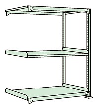 【直送品】 サカエ 中量棚B型(500KG/段・連結・H1200MM・3段仕様) B-8523R (184771) 【特大・送料別】