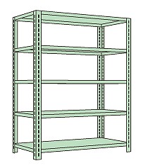 【直送品】 サカエ ボルトレスラック中軽量型(150KG/段・5段タイプ) NB-8425W (180076) 【特大・送料別】