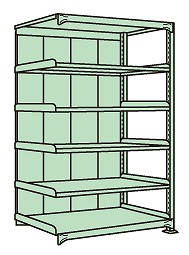 てなグッズや 【直送品】 サカエ 中量棚ＰＢ型パネル付（５００ｋｇ