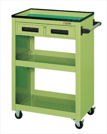 【直送品】 サカエ パネルワゴン(天板皿型・引出し) PMW-4C (020721) 【大型】