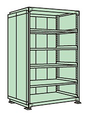 【直送品】 サカエ ラークラックパネル付(150KG/段・単体・6段タイプ) PRLG-2146 (183344) 【特大・送料別】