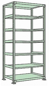 【直送品】 サカエ ラークラック(150KG/段・単体・高さ2400MM・7段) RL-3127 (183912) 【特大・送料別】