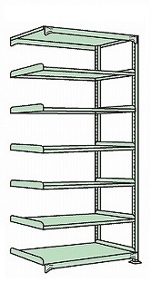 【直送品】 サカエ ラークラック（１５０ｋｇ／段・連結・高さ２４００ｍｍ・７段） RL 3747R (183933) 【特大・送料別】 :saka rl 3747r:部品屋さん