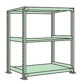 【直送品】 サカエ ラークラック(150KG/段・単体・高さ1500MM・3段) RL-9543 (186935) 【特大・送料別】