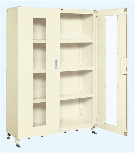 【直送品】 サカエ スーパージャンボ保管庫(組立式・透明窓付扉) SKS-124518AIK (144273) 【大型】
