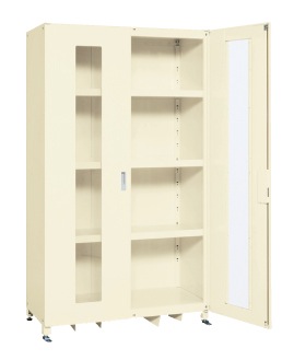【直送品】 サカエ 百貨店ジャンボ納める庫(為し終える品・澄み切った窓付扉) SKS-126721MAI (144548) 【大型】 キャビネット、サイドボード-家具、インテリア-テレビ台、キャビネット