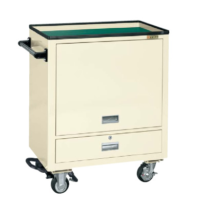 【直送品】 サカエ エスエスワゴン(フットブレーキ付) SS-A3NBRI (021287) 【大型】 ラック、シェルフ、本棚-スチールラック-スチールラック本体