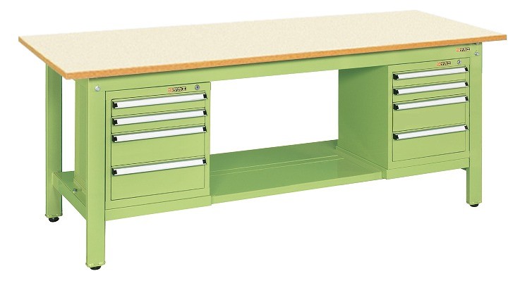 【直送品】 サカエ 軽量作業台KKタイプ(スモールキャビネット付) KK-69PSL42IG (041609) 【大型】