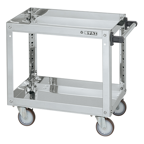 【直送品】 サカエ ステンレススーパーワゴン(プレート式)SUS430 SAP4-9062NU (084713) 【大型】