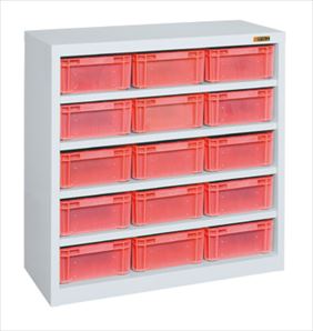 【直送品】 サカエ コンテナラック(コンテナ付) SCR-09CRE (143760) 【大型】