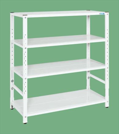 【直送品】 サカエ サカエラック高さ調整タイプ(50KG/段・4段タイプ) TSTN1-1212W (171130) 【大型】