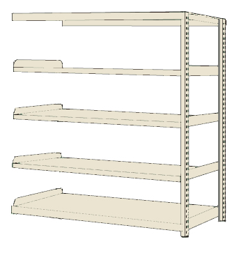 【直送品】 サカエ ＲＫラック（連結・均等耐荷重：２５０ＫＧ／段・５段タイプ） RKN 8485RI (171521) 【大型】 :sakae 171521:部品屋さん