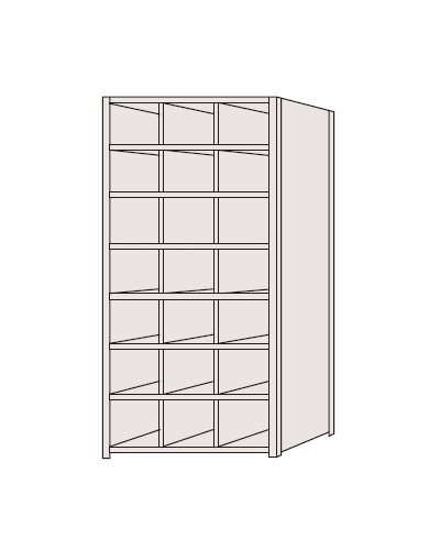 【直送品】 サカエ 区分棚 NCAM110-307 (184124) 【特大・送料別】