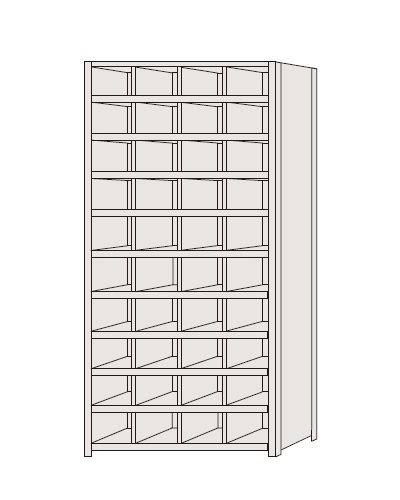 【直送品】 サカエ 区分棚 NCAM110-410 (184138) 【特大・送料別】