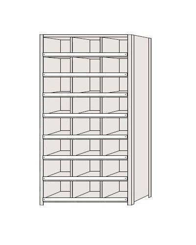 【直送品】 サカエ 区分棚 NCCM110-308 (184180) 【特大・送料別】