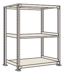 【直送品】 サカエ 中軽量棚ＭＬＷ型（２５０ｋｇ／段・単体・３段タイプ） MLW 9363 (188210) 【特大・送料別】 :sakae 188210:部品屋さん