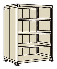 【直送品】 サカエ ラークラックパネル付(150KG/段・単体・5段タイプ) PRLW-1525 (197130) 【特大・送料別】