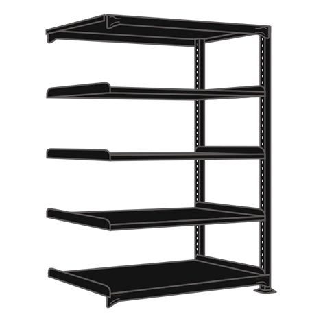 【直送品】 サカエ ラークラック(150KG/段・連結・高さ2100MM・5段) RLK-2725R (197985) 【大型】