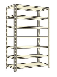 【直送品】 サカエ 開放型棚（１２０ｋｇ／段・高さ２４００ｍｍ・７段タイプ） LW3117 (203816) 【特大・送料別】 :sakae 203816:部品屋さん