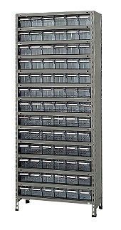 【直送品】 サカエ 商いもの棚LEK型脂ボックス席 LEK2124-78T (204300) 【特大・貨物輸送別】 スチールラック-家具、インテリア-スチールラック本体
